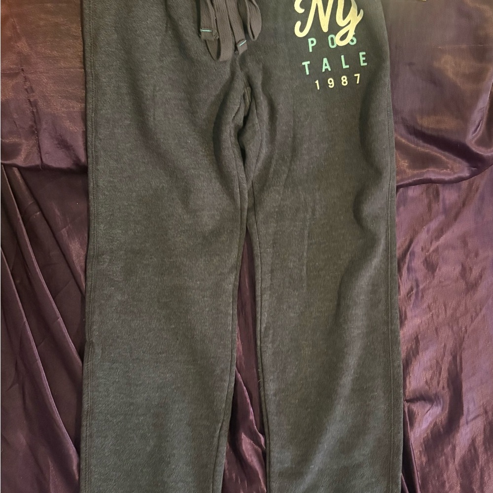 Near Vintage Aéropostale Classic Cinch Sweatpants Heather Blue Drawstring